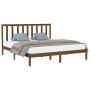 Estructura cama madera maciza marrón miel super king 180x200 cm de vidaXL, Camas y somieres - Ref: Foro24-3106786, Precio: 18...