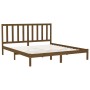 Estructura cama madera maciza marrón miel super king 180x200 cm de vidaXL, Camas y somieres - Ref: Foro24-3106786, Precio: 18...