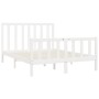 Estructura de cama madera maciza blanca King Size 150x200 cm de vidaXL, Camas y somieres - Ref: Foro24-3106839, Precio: 139,8...