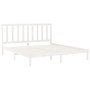 Estructura de cama madera maciza blanco 200x200 cm de vidaXL, Camas y somieres - Ref: Foro24-3106789, Precio: 131,41 €, Descu...