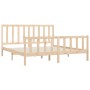 Estructura de cama de madera maciza 200x200 cm de vidaXL, Camas y somieres - Ref: Foro24-3106853, Precio: 135,06 €, Descuento: %