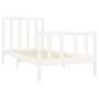 Estructura de cama madera maciza de pino blanco 90x200 cm de vidaXL, Camas y somieres - Ref: Foro24-3106689, Precio: 99,14 €,...