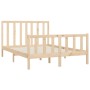 Solid wood bed frame 120x200 cm by vidaXL, Beds and slatted bases - Ref: Foro24-3106828, Price: 113,78 €, Discount: %