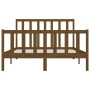 Estructura de cama madera maciza King marrón miel 150x200 cm de vidaXL, Camas y somieres - Ref: Foro24-3106841, Precio: 152,2...