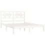 Estructura de cama madera maciza blanco Super King 180x200 cm de vidaXL, Camas y somieres - Ref: Foro24-3107369, Precio: 150,...