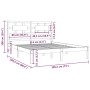 Estructura de cama madera maciza blanco Super King 180x200 cm de vidaXL, Camas y somieres - Ref: Foro24-3107369, Precio: 150,...