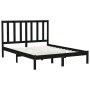 Estructura de cama madera maciza negra King Size 150x200 cm de vidaXL, Camas y somieres - Ref: Foro24-3106777, Precio: 161,47...