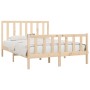 Solid wood bed frame 150x200 cm by vidaXL, Beds and slatted bases - Ref: Foro24-3106838, Price: 135,99 €, Discount: %