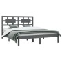 Estructura de cama madera maciza gris Super King 180x200 cm de vidaXL, Camas y somieres - Ref: Foro24-3107370, Precio: 173,99...