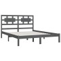 Estructura de cama madera maciza gris Super King 180x200 cm de vidaXL, Camas y somieres - Ref: Foro24-3107370, Precio: 173,99...