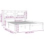 Estructura de cama madera maciza Super King negra 180x200 cm de vidaXL, Camas y somieres - Ref: Foro24-3107372, Precio: 196,5...