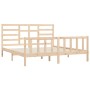 Solid wood bed frame 180x200 cm by vidaXL, Beds and slatted bases - Ref: Foro24-3107628, Price: 164,00 €, Discount: %