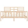 Solid wood bed frame 180x200 cm by vidaXL, Beds and slatted bases - Ref: Foro24-3107628, Price: 164,00 €, Discount: %