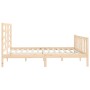 Solid wood bed frame 180x200 cm by vidaXL, Beds and slatted bases - Ref: Foro24-3107628, Price: 164,00 €, Discount: %