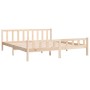 Estructura de cama de madera maciza 160x200 cm de vidaXL, Camas y somieres - Ref: Foro24-810689, Precio: 124,24 €, Descuento: %