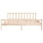 Estructura de cama de madera maciza 160x200 cm de vidaXL, Camas y somieres - Ref: Foro24-810689, Precio: 124,24 €, Descuento: %