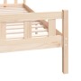 Estructura de cama de madera maciza 160x200 cm de vidaXL, Camas y somieres - Ref: Foro24-810689, Precio: 124,24 €, Descuento: %