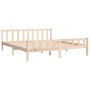 Estructura de cama madera maciza 200x200 cm de vidaXL, Camas y somieres - Ref: Foro24-810699, Precio: 91,99 €, Descuento: %