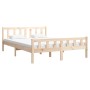 Estructura de cama madera maciza 120x200 cm de vidaXL, Camas y somieres - Ref: Foro24-810674, Precio: 105,95 €, Descuento: %