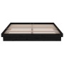 Estructura de cama de madera maciza negra 160x200 cm de vidaXL, Camas y somieres - Ref: Foro24-819921, Precio: 294,99 €, Desc...