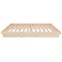 Estructura de cama de matrimonio madera maciza 135x190 cm de vidaXL, Camas y somieres - Ref: Foro24-819947, Precio: 107,99 €,...