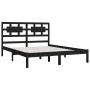 Solid black pine wood bed frame 160x200 cm by vidaXL, Beds and slatted bases - Ref: Foro24-3107367, Price: 172,93 €, Discount: %