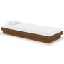 Estructura de cama madera maciza marrón miel 75x190 cm de vidaXL, Camas y somieres - Ref: Foro24-819935, Precio: 95,81 €, Des...