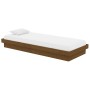 Estructura de cama madera maciza marrón miel 75x190 cm de vidaXL, Camas y somieres - Ref: Foro24-819935, Precio: 95,99 €, Des...