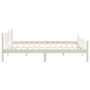 Estructura de cama de madera maciza blanca 140x200 cm de vidaXL, Camas y somieres - Ref: Foro24-810680, Precio: 118,58 €, Des...