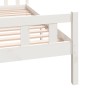 Estructura de cama de madera maciza blanca 140x200 cm de vidaXL, Camas y somieres - Ref: Foro24-810680, Precio: 118,58 €, Des...