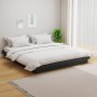 Estructura de cama madera maciza gris 200x200 cm de vidaXL, Camas y somieres - Ref: Foro24-819929, Precio: 215,83 €, Descuent...