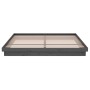 Estructura de cama madera maciza gris 200x200 cm de vidaXL, Camas y somieres - Ref: Foro24-819929, Precio: 215,83 €, Descuent...