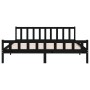 Estructura de cama madera maciza negro Supe King 180x200 cm de vidaXL, Camas y somieres - Ref: Foro24-810698, Precio: 146,45 ...