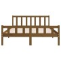 Honey brown solid wood bed frame 120x200 cm by vidaXL, Beds and slatted bases - Ref: Foro24-810677, Price: 139,99 €, Discount: %