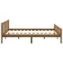 Estructura de cama madera maciza marrón miel 120x200 cm de vidaXL, Camas y somieres - Ref: Foro24-810677, Precio: 139,19 €, D...