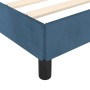 Estructura cama con cabecero terciopelo azul oscuro 90x190 cm de vidaXL, Camas y somieres - Ref: Foro24-347547, Precio: 99,87...