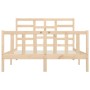 Estructura de cama madera maciza de pino 120x200 cm de vidaXL, Camas y somieres - Ref: Foro24-3107608, Precio: 115,08 €, Desc...