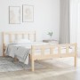 Estructura de cama de madera maciza 90x200 cm de vidaXL, Camas y somieres - Ref: Foro24-810664, Precio: 74,27 €, Descuento: %