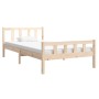 Estructura de cama de madera maciza 90x200 cm de vidaXL, Camas y somieres - Ref: Foro24-810664, Precio: 74,27 €, Descuento: %