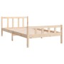 Estructura de cama de madera maciza 90x200 cm de vidaXL, Camas y somieres - Ref: Foro24-810664, Precio: 74,27 €, Descuento: %