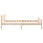 Estructura de cama de madera maciza 90x200 cm de vidaXL, Camas y somieres - Ref: Foro24-810664, Precio: 74,27 €, Descuento: %