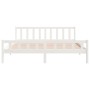 Estructura de cama de madera maciza blanca 160x200 cm de vidaXL, Camas y somieres - Ref: Foro24-810690, Precio: 148,08 €, Des...