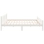 Estructura de cama de madera maciza blanca 160x200 cm de vidaXL, Camas y somieres - Ref: Foro24-810690, Precio: 148,08 €, Des...