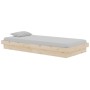 Estructura de cama madera maciza 90x190 cm de vidaXL, Camas y somieres - Ref: Foro24-819937, Precio: 138,84 €, Descuento: %