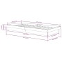 Estructura de cama madera maciza 90x190 cm de vidaXL, Camas y somieres - Ref: Foro24-819937, Precio: 138,84 €, Descuento: %