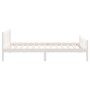 Estructura de cama madera maciza blanca 90x200 cm de vidaXL, Camas y somieres - Ref: Foro24-810665, Precio: 83,61 €, Descuent...