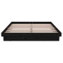 Estructura de cama doble madera maciza negra 135x190 cm de vidaXL, Camas y somieres - Ref: Foro24-819951, Precio: 161,54 €, D...