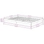 Estructura de cama doble madera maciza negra 135x190 cm de vidaXL, Camas y somieres - Ref: Foro24-819951, Precio: 161,54 €, D...