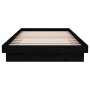 Estructura de cama madera maciza negra 100x200 cm de vidaXL, Camas y somieres - Ref: Foro24-819901, Precio: 107,99 €, Descuen...