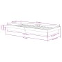 Estructura de cama madera maciza negra 100x200 cm de vidaXL, Camas y somieres - Ref: Foro24-819901, Precio: 107,99 €, Descuen...